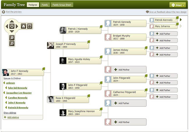 AncestryDNA Family Trees