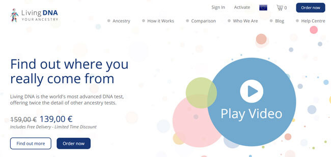 Living DNA Homepage