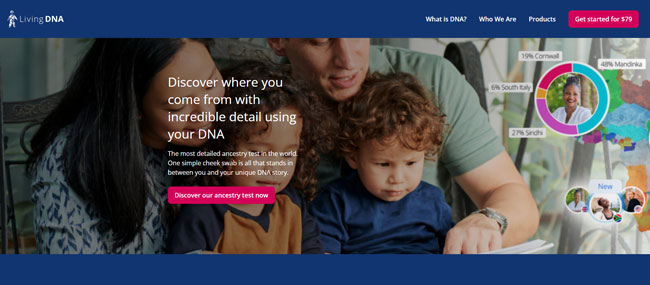 LivingDNA Homepage