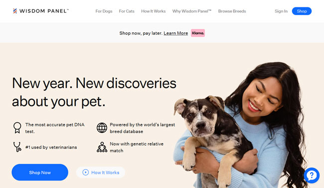 Wisdom Panel Review homepage