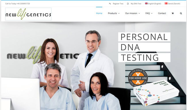 New Life Genetics homepage