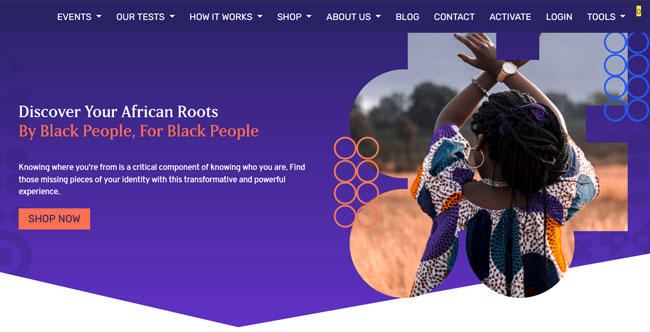 African Ancestry Review homepage