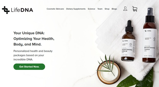 LifeDNA homepage