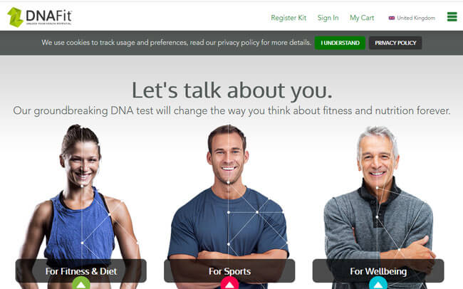 DNAFit homepage