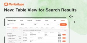 MyHeritage Historical Record Search